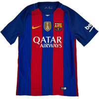 2016-17 Barcelona Thuis Shirt Neymar Jr #11 - 9/10 - (S) - Oldschool Voetbalshirts