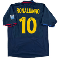 2002-04 Barcelona Player Issue Uit Shirt Ronaldinho #10 - 10/10 - (XL)