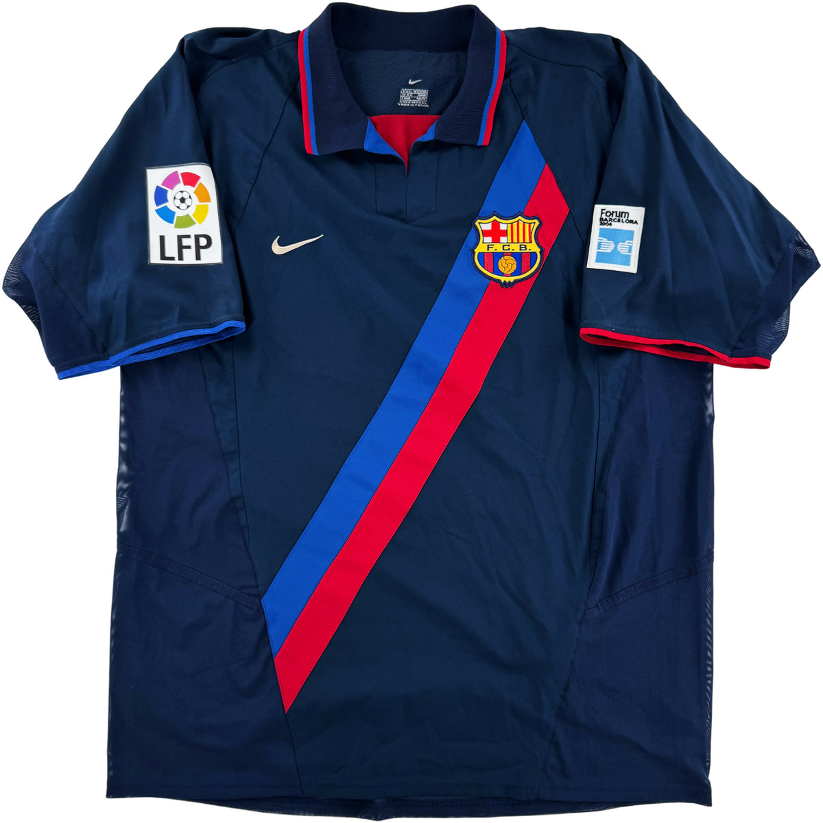 2002-04 Barcelona Player Issue Uit Shirt Ronaldinho #10 - 10/10 - (XL)