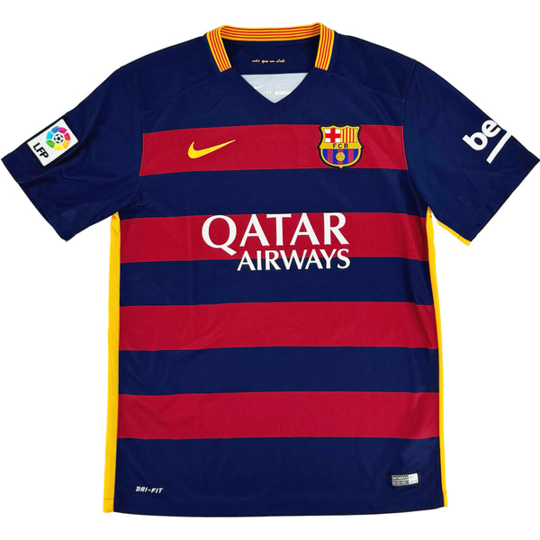 2015-16 Barcelona Thuis Shirt Xavi #6 - 10/10 - (M) - Oldschool Voetbalshirts