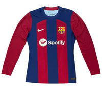 2023-24 Barcelona Authentic Thuis Shirt - 10/10 - (M) - Oldschool Voetbalshirts