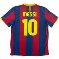 2010-11 Barcelona Home Shirt Messi #10 - 10/10 - (XL)