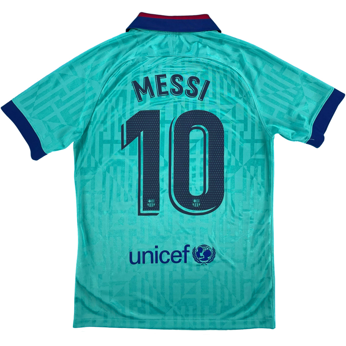2019-20 Barcelona Derde Shirt Messi #10 - 9/10 - (S) - Oldschool Voetbalshirts