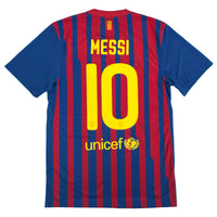 2011-12 Barcelona Player Issue Thuis Shirt Messi #10 - 8/10 - (S) - Oldschool Voetbalshirts