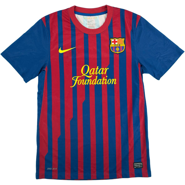 2011-12 Barcelona Player Issue Thuis Shirt Messi #10 - 8/10 - (S) - Oldschool Voetbalshirts