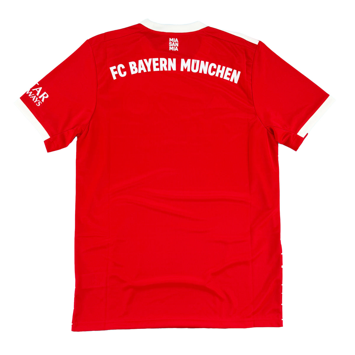 Rood Bayern München thuis voetbalshirt uit seizoen 2022 - 2023 achterkant