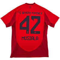 2024-25 Bayern München Thuis Shirt Musiala #42 - 10/10 - (M) - Oldschool Voetbalshirts