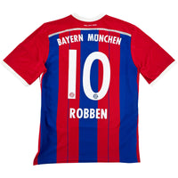 2014-15 Bayern München Thuis Shirt Robben #10 - 9/10 - (L) - Oldschool Voetbalshirts