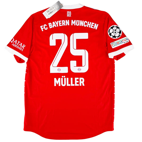 2022-23 Bayern München Pro Thuis Shirt Müller - Oldschool Voetbalshirts