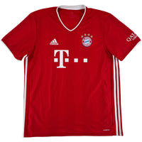 2020-21 Bayern München Thuis Shirt Lewandowski #9 - 8/10 - (XL) - Oldschool Voetbalshirts