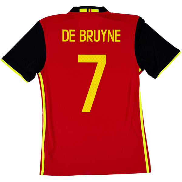 2016 België EK Thuis Shirt De Bruyne #17 - 9/10 - (S) - Oldschool Voetbalshirts