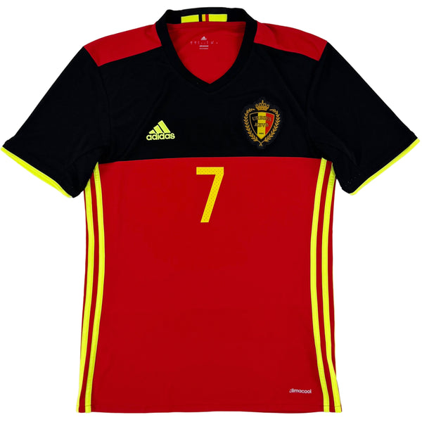 2016 België EK Thuis Shirt De Bruyne #17 - 9/10 - (S) - Oldschool Voetbalshirts