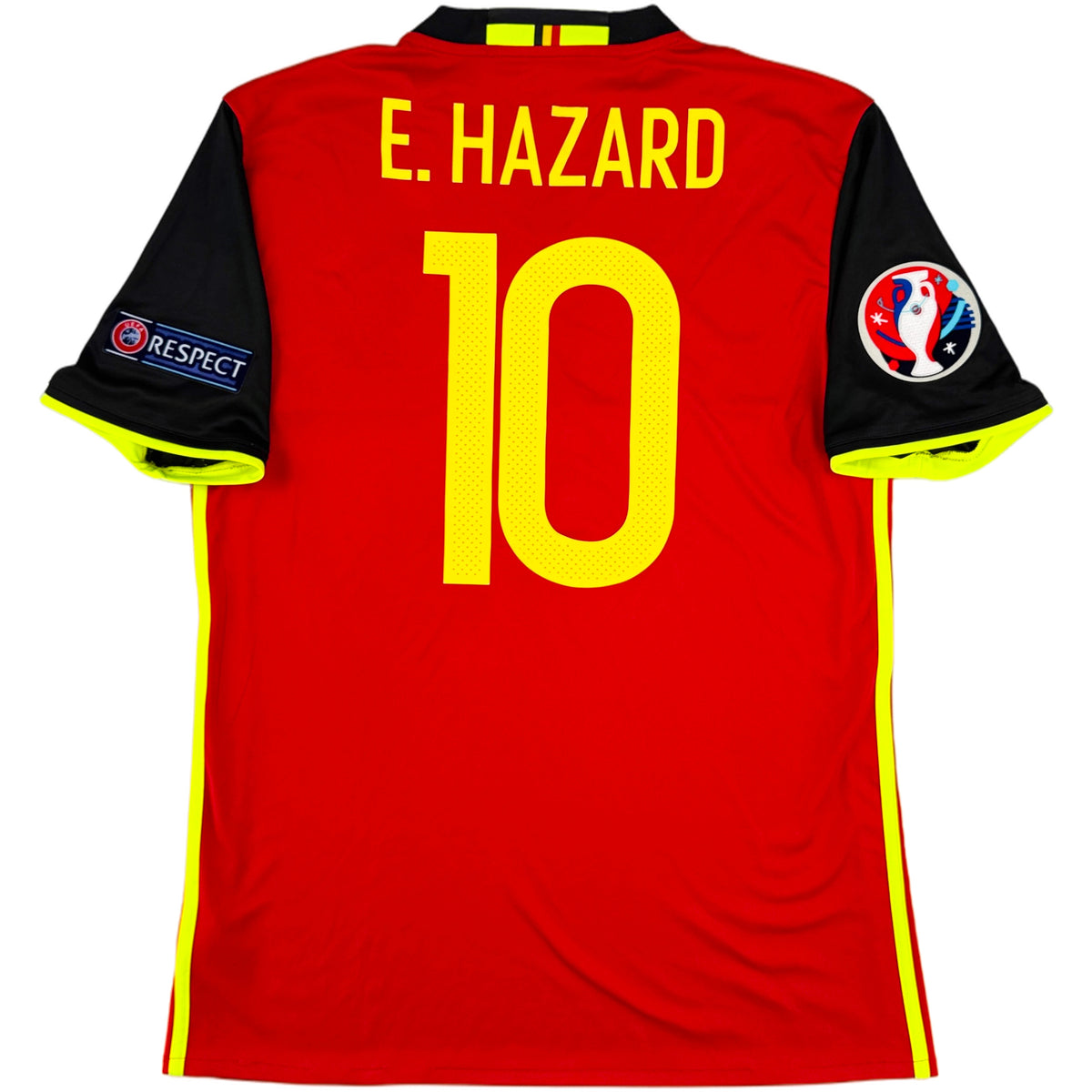 2016 Belgium EURO Home Shirt Hazard