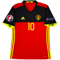 2016 Belgium EURO Home Shirt Hazard
