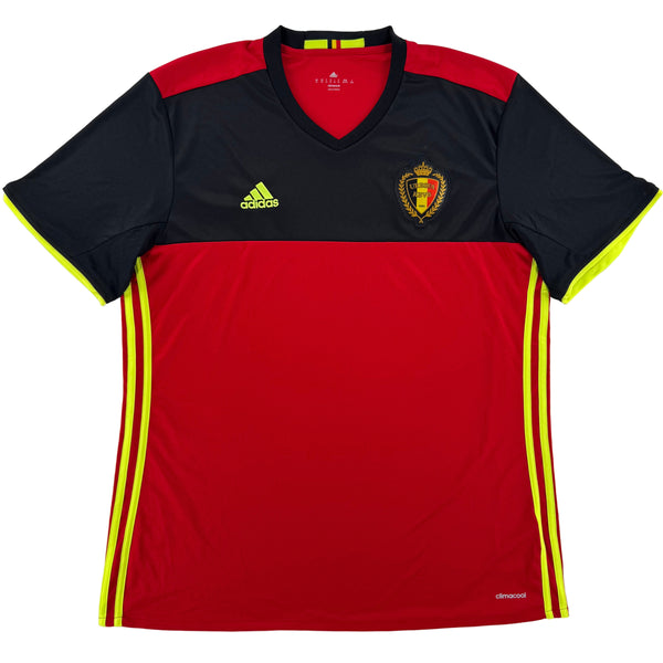 EK 2016 België Thuis Shirt - 9/10 - (XL) - Oldschool Voetbalshirts