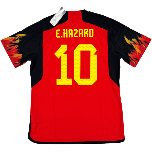 2022 België WK Thuis Shirt Hazard - Nieuw - (XL) - Oldschool Voetbalshirts