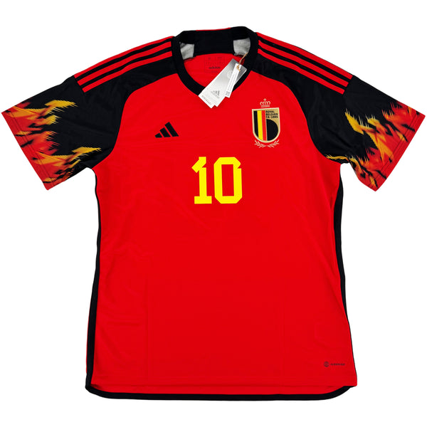 2022 België WK Thuis Shirt Hazard - Nieuw - (XL) - Oldschool Voetbalshirts