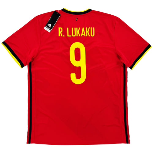 2020 België EK Thuis Shirt Lukaku #9 - 10/10 - (L) - Oldschool Voetbalshirts