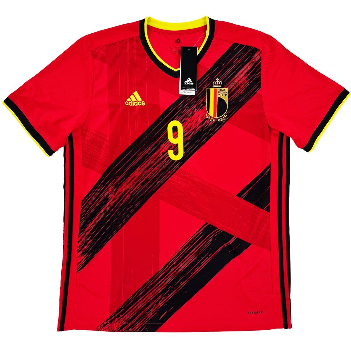 2020 België EK Thuis Shirt Lukaku #9 - 10/10 - (L) - Oldschool Voetbalshirts