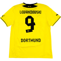 2013-14 Borussia Dortmund Thuis Shirt Lewandowski - Oldschool Voetbalshirts