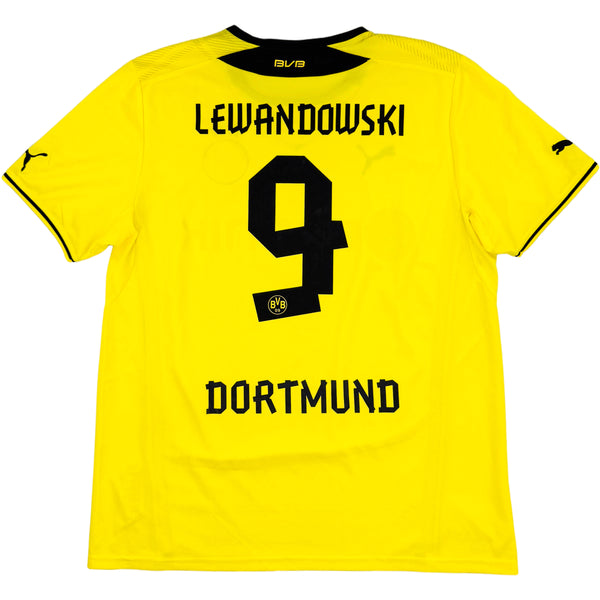 2013-14 Borussia Dortmund Thuis Shirt Lewandowski - Oldschool Voetbalshirts
