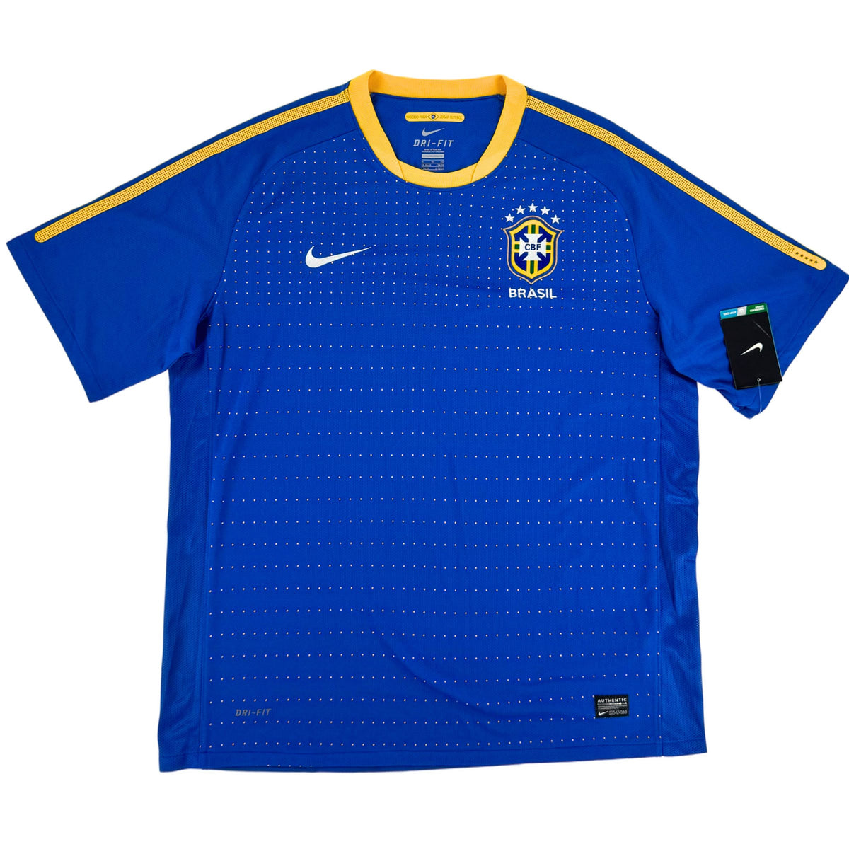 2010 Brazilië WK Uit Shirt - Nieuw - (XL) - Oldschool Voetbalshirts