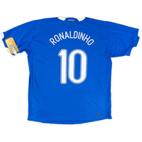 2006 Brazilië WK Uit Shirt Ronaldinho - Oldschool Voetbalshirts
