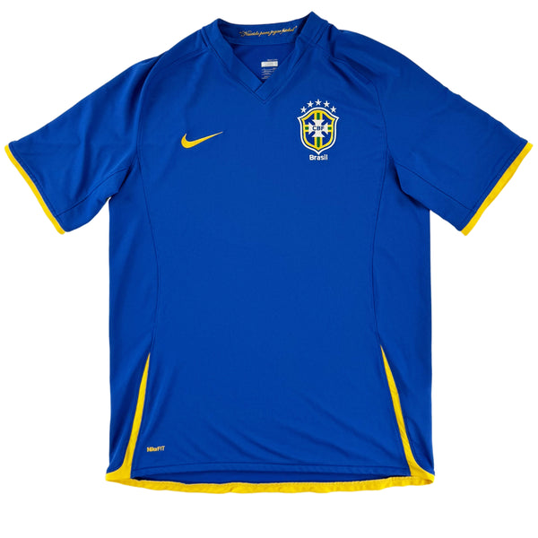 2008-10 Brazilië Uit Shirt - Oldschool Voetbalshirts