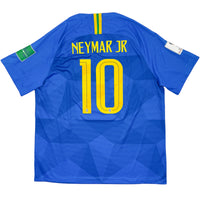 2018 Brazilië WK Uit Shirt Neymar - Oldschool Voetbalshirts
