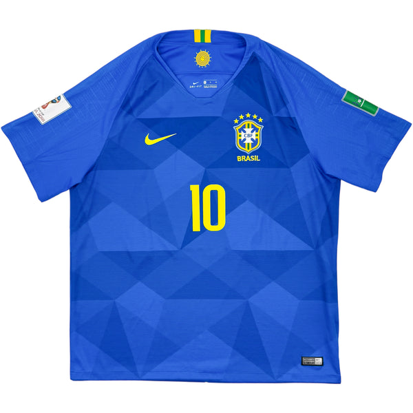 2018 Brazilië WK Uit Shirt Neymar - Oldschool Voetbalshirts