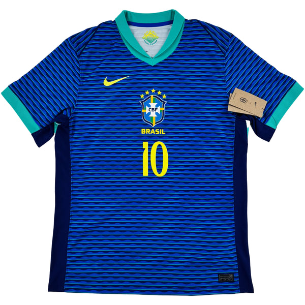 2024-25 Brazilië Uit Shirt Neymar - Nieuw - (L) - Oldschool Voetbalshirts