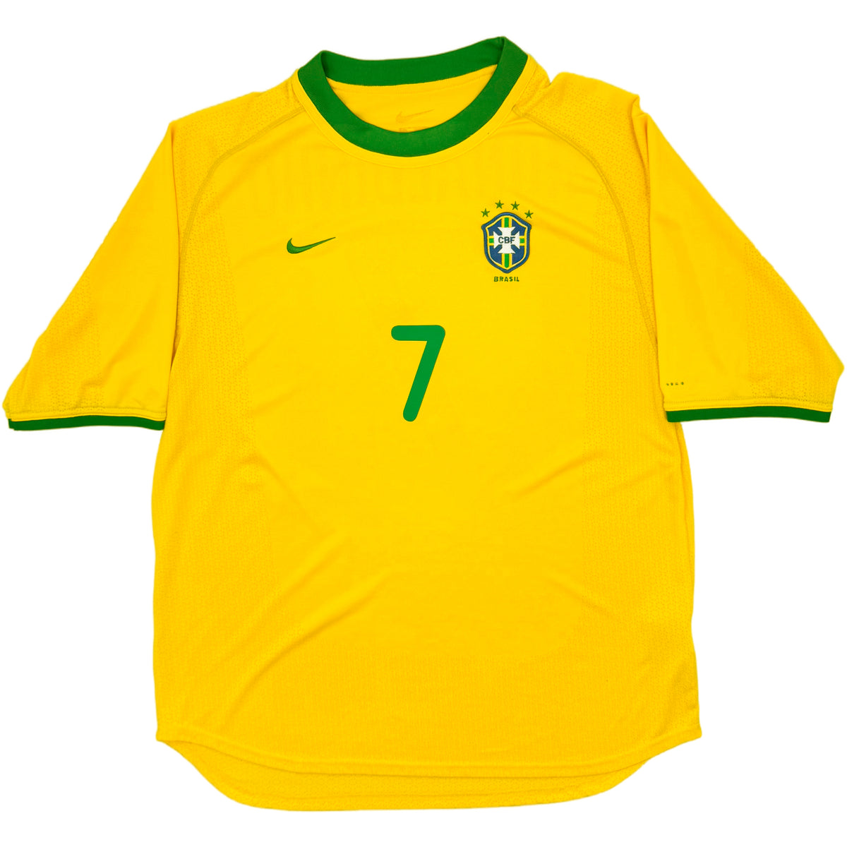 2000-02 Brazilië Thuis Shirt Ronaldinho - Oldschool Voetbalshirts