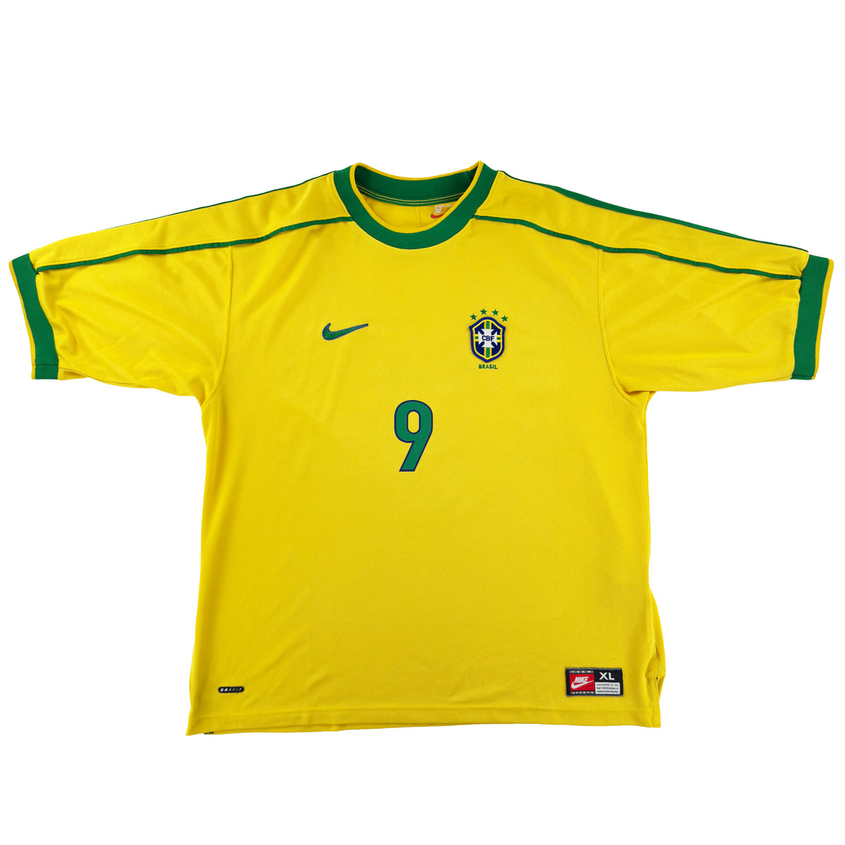 1998 Brazilië WK Thuis Shirt Ronaldo - Oldschool Voetbalshirts