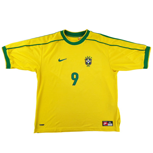 1998 Brazilië WK Thuis Shirt Ronaldo - Oldschool Voetbalshirts