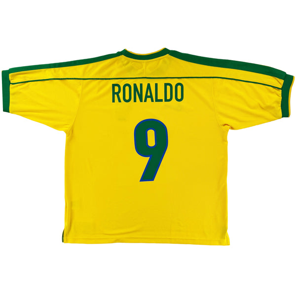 1998 Brazilië WK Thuis Shirt Ronaldo - Oldschool Voetbalshirts