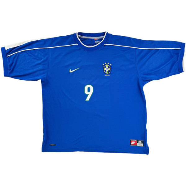 1998 Brazilië WK Uit Shirt Ronaldo - Oldschool Voetbalshirts