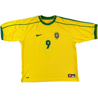 1998 Brazilië WK Thuis Shirt Ronaldo - Oldschool Voetbalshirts