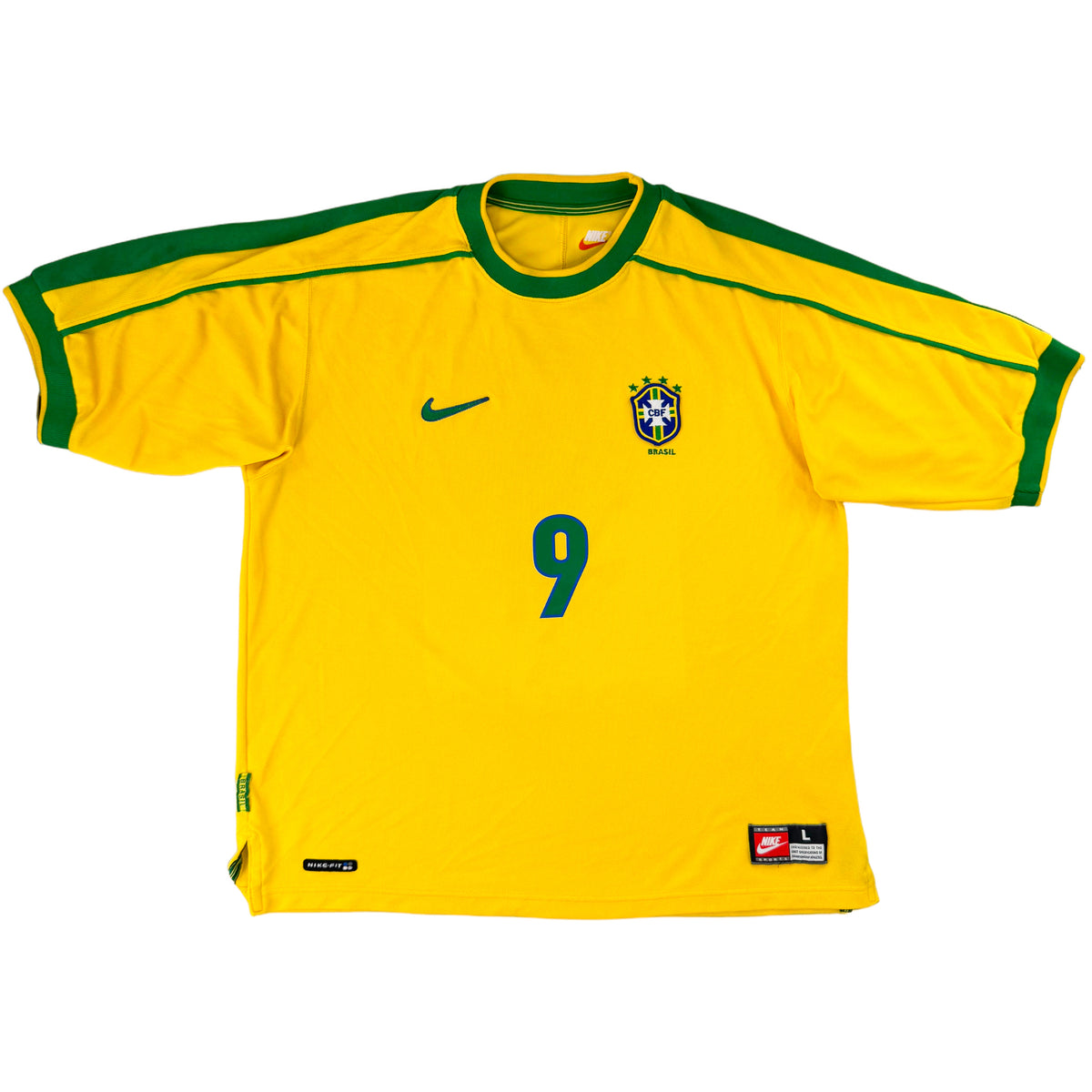 1998 Brazilië WK Thuis Shirt Ronaldo - Oldschool Voetbalshirts