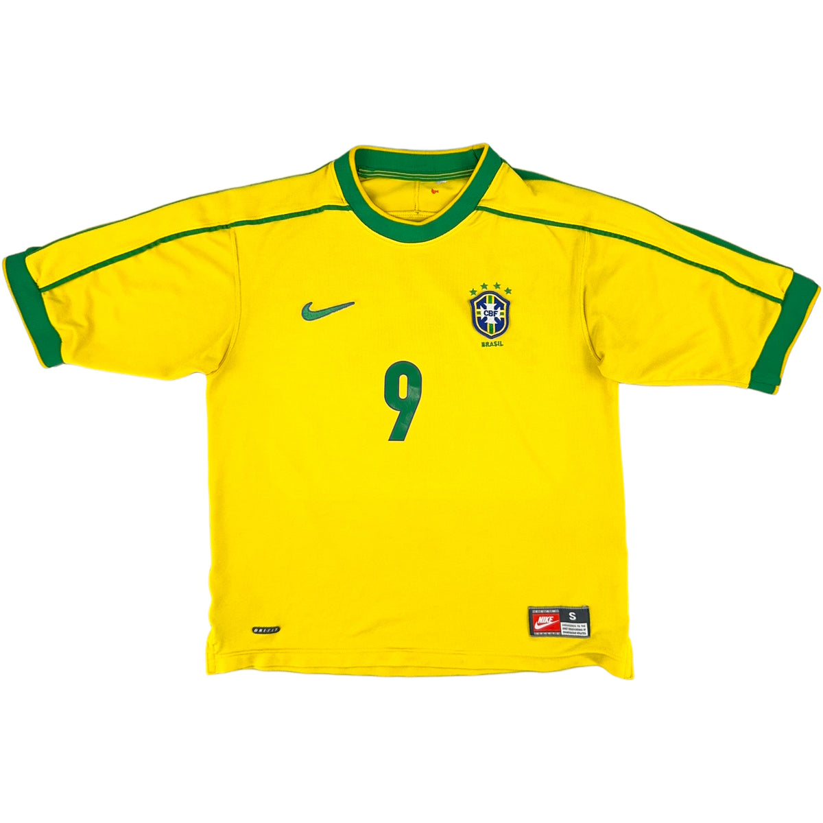 1998 Brazilië WK Thuis Shirt Ronaldo - Oldschool Voetbalshirts