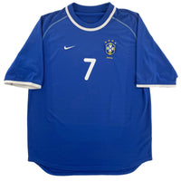 2000-02 Brazil Away Shirt Ronaldinho #7 - 10/10 - (L)