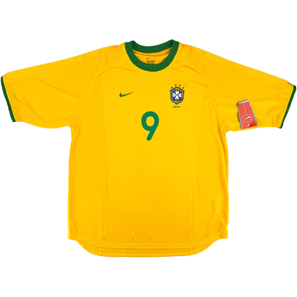2000-02 Brazilië Thuis Shirt Ronaldo - Oldschool Voetbalshirts