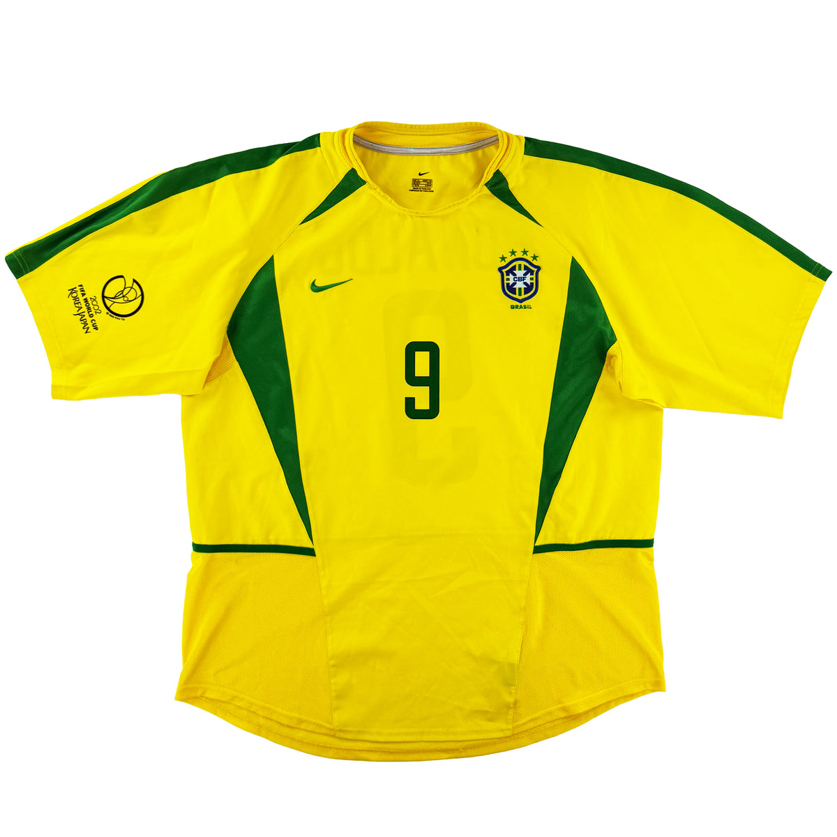 2002 Brazilië WK Thuis Shirt Ronaldo - Oldschool Voetbalshirts
