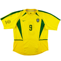 2002 Brazilië WK Thuis Shirt Ronaldo - Oldschool Voetbalshirts