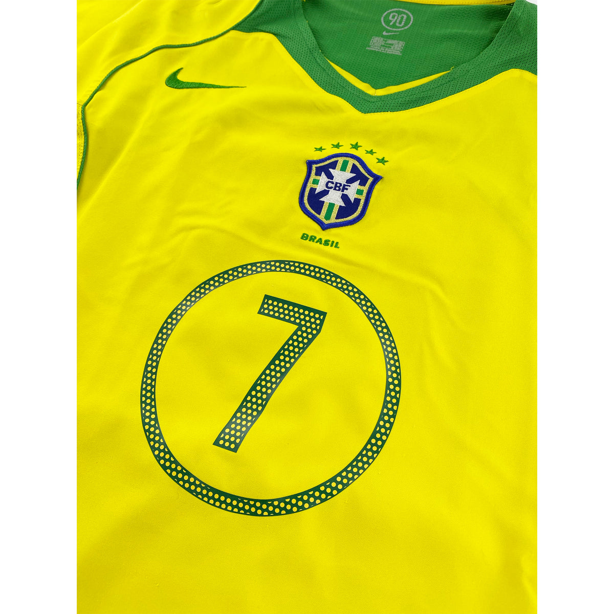 2004-06 Brazilië Thuis Shirt Ronaldinho - Oldschool Voetbalshirts