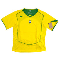 2004 Brazilië Thuis Shirt - Oldschool Voetbalshirts