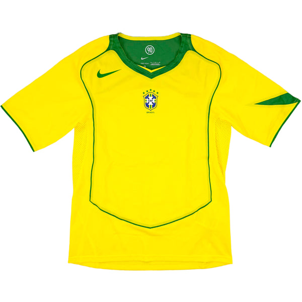 2004 Brazilie Thuis Shirt - Oldschool Voetbalshirts