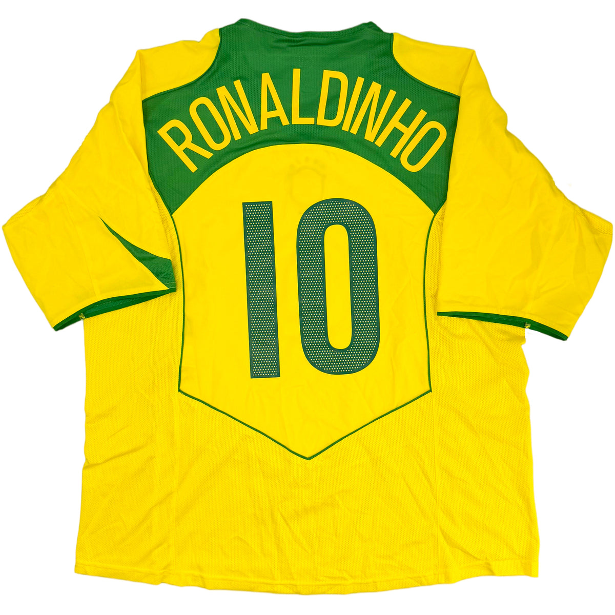 2004-06 Brazilië Thuis Shirt Ronaldinho - Oldschool Voetbalshirts