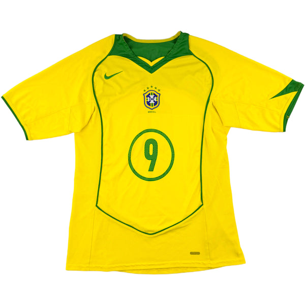 2004-06 Brazilië Thuis Shirt Ronaldo - Oldschool Voetbalshirts