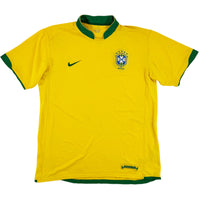 2006 Brazilië WK Thuis Shirt - 9/10 - (L) - Oldschool Voetbalshirts