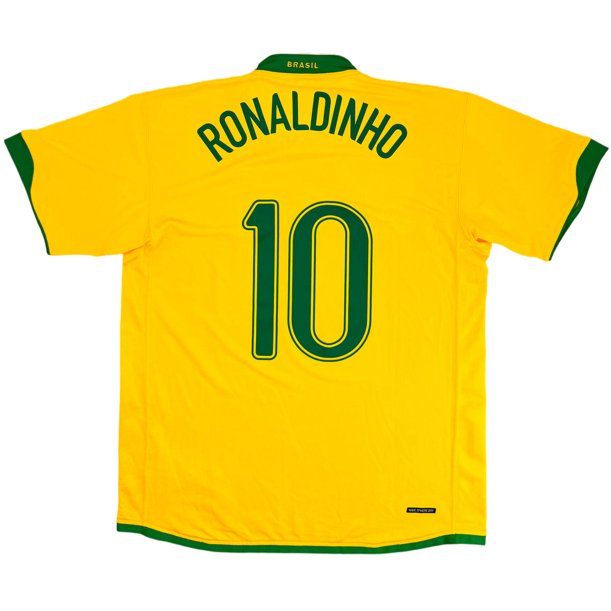 2006 Brazilië WK Thuis Shirt Ronaldinho - Oldschool Voetbalshirts